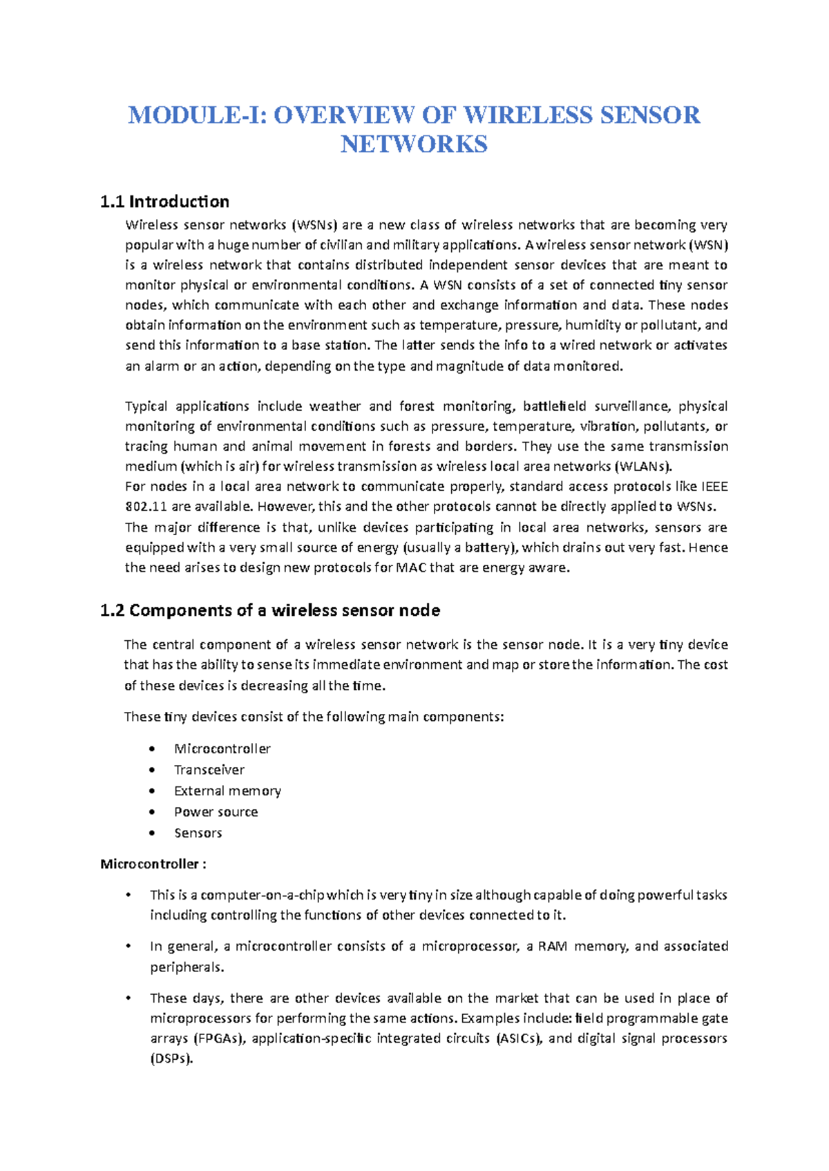 WSN-Overview of Wireless Sensor Networks: Key Concepts and Challenges ...