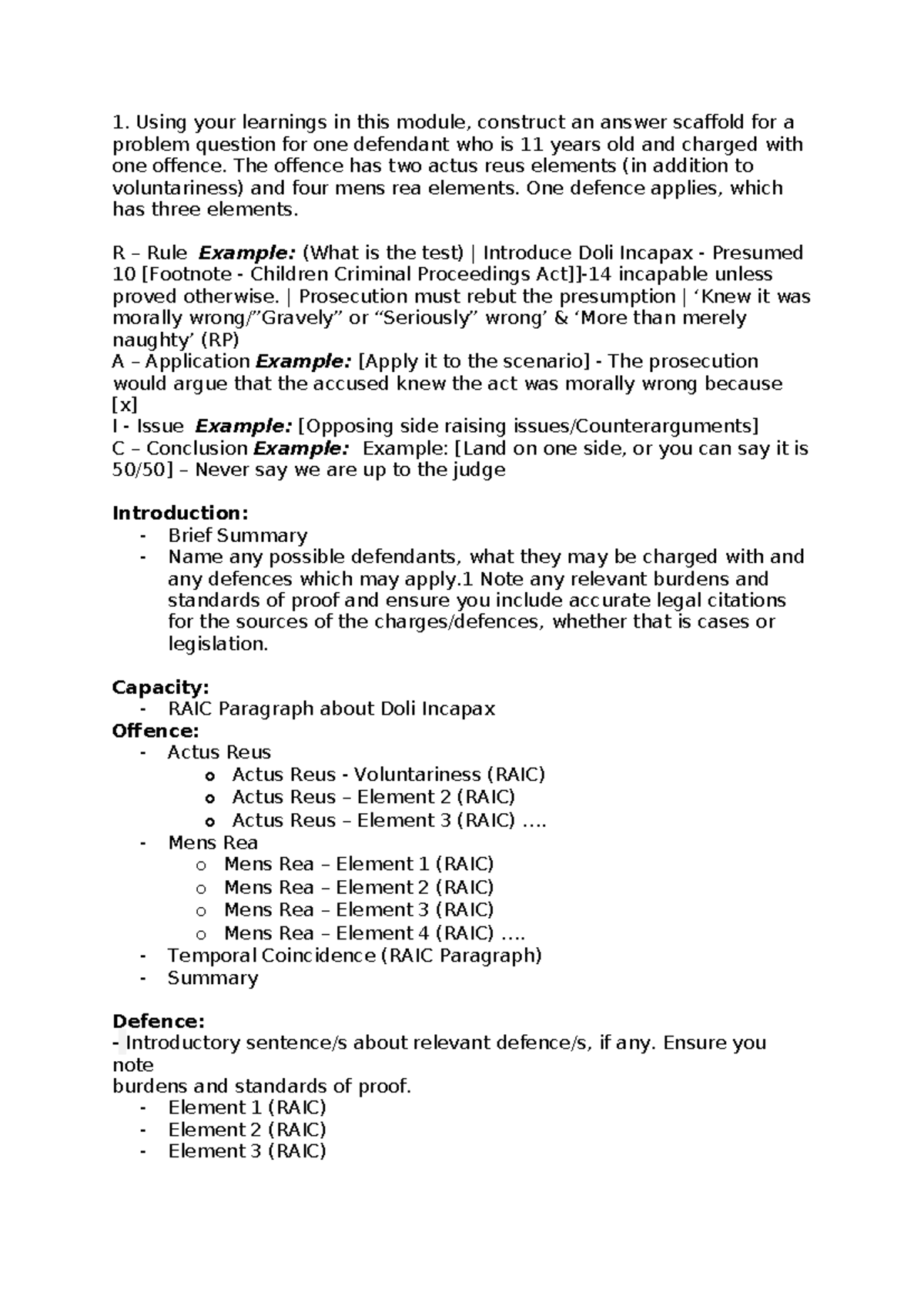 Class 2B - Using your learnings in this module, construct an answer ...