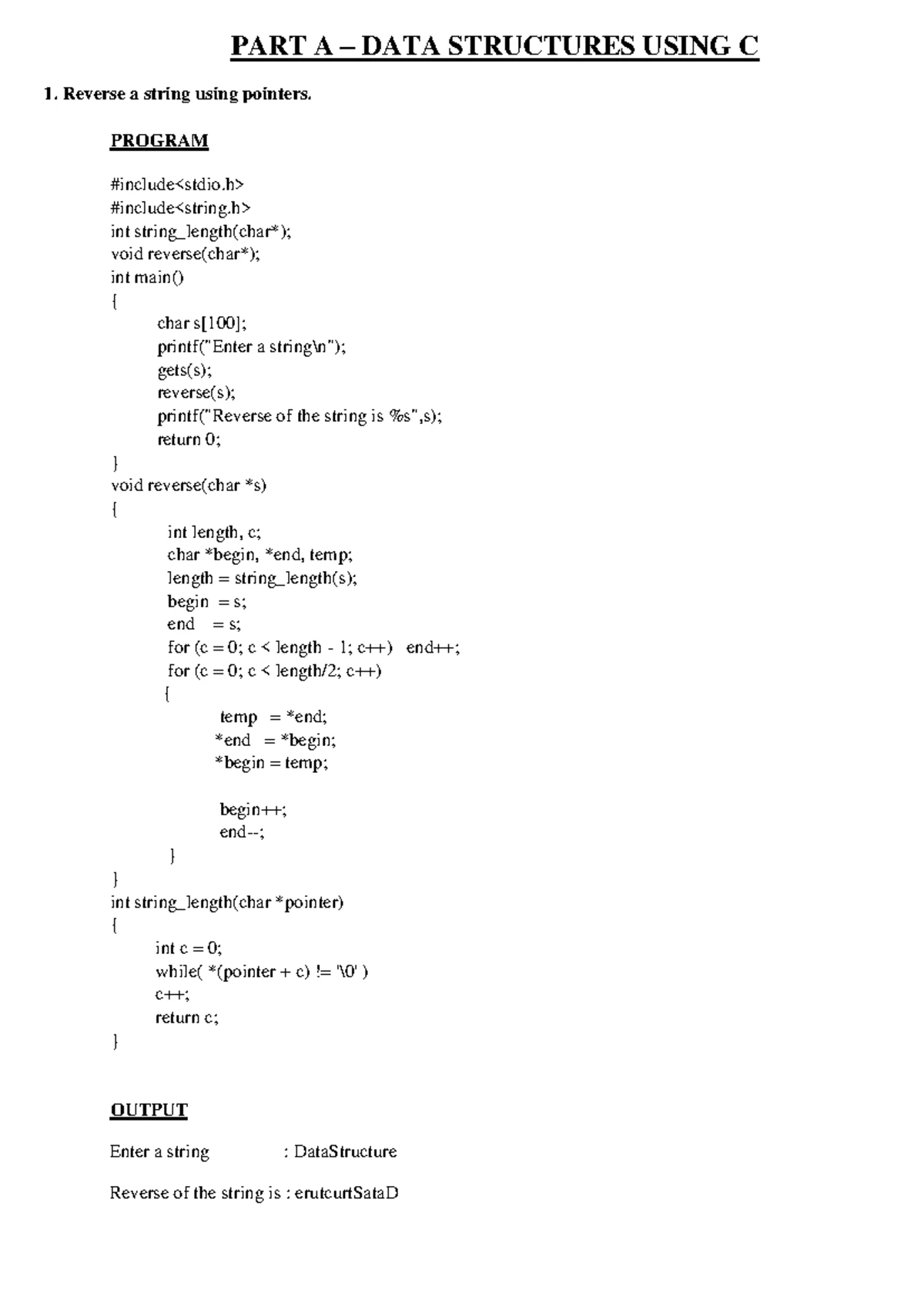 Data Structures Overview: DSA UNIT 1,3 - xcscs scs - Studocu