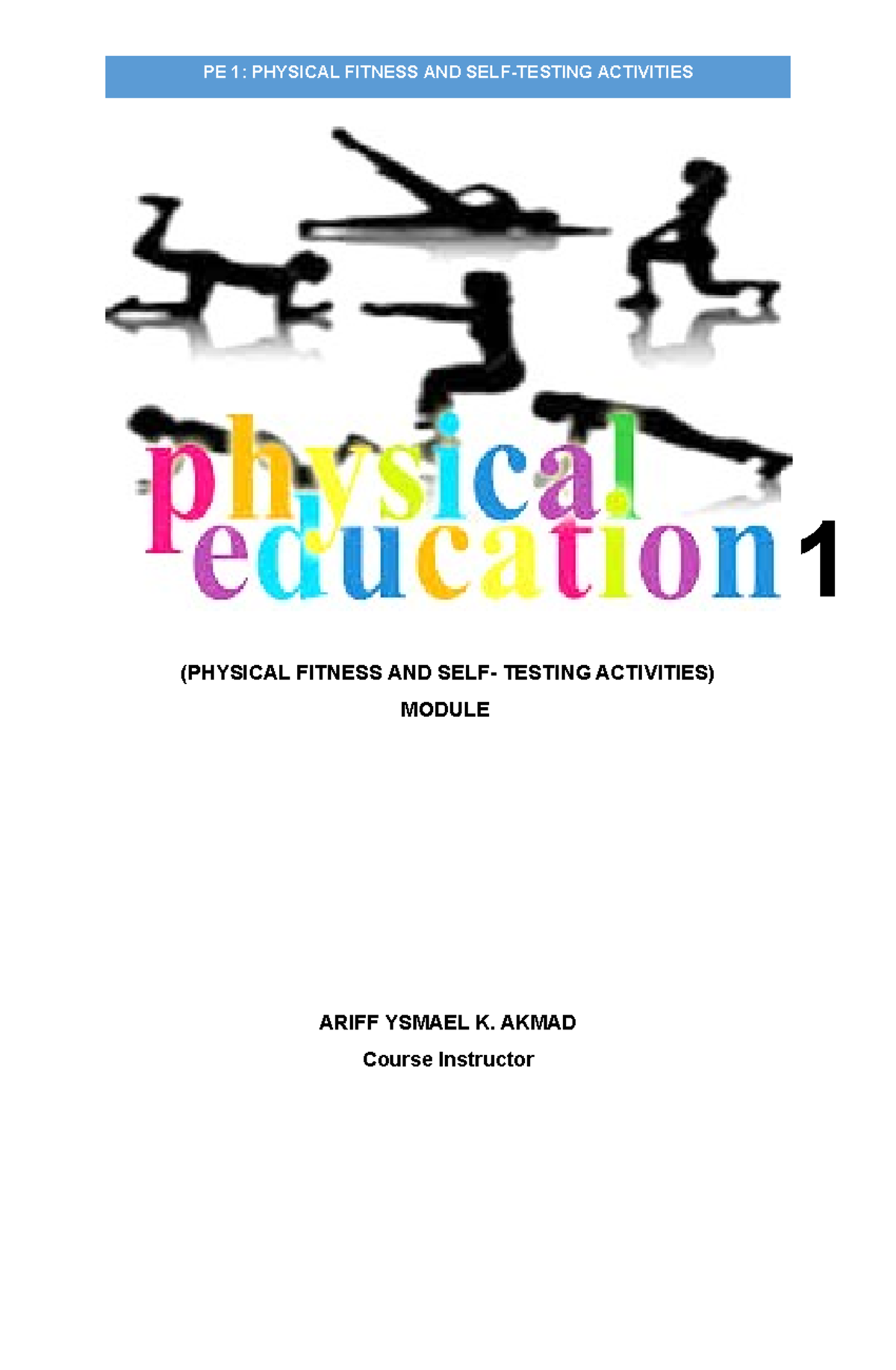 PE 1 Module Chapter 3: Understanding Physical Fitness Concepts - Studocu