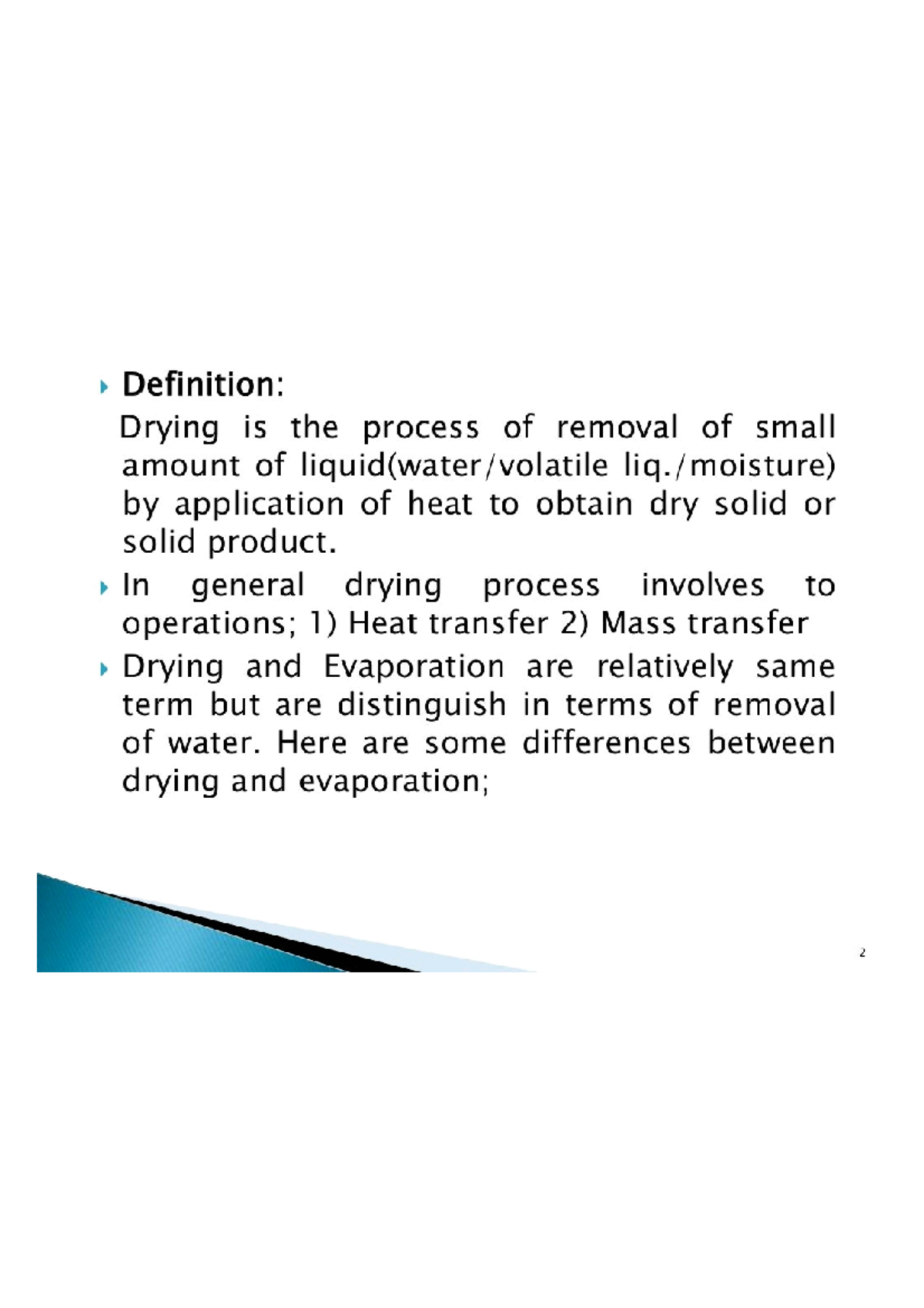 Drying Unit 3 - Pharmaceutical Engineering Sem 3 Part 1 Overview - Studocu