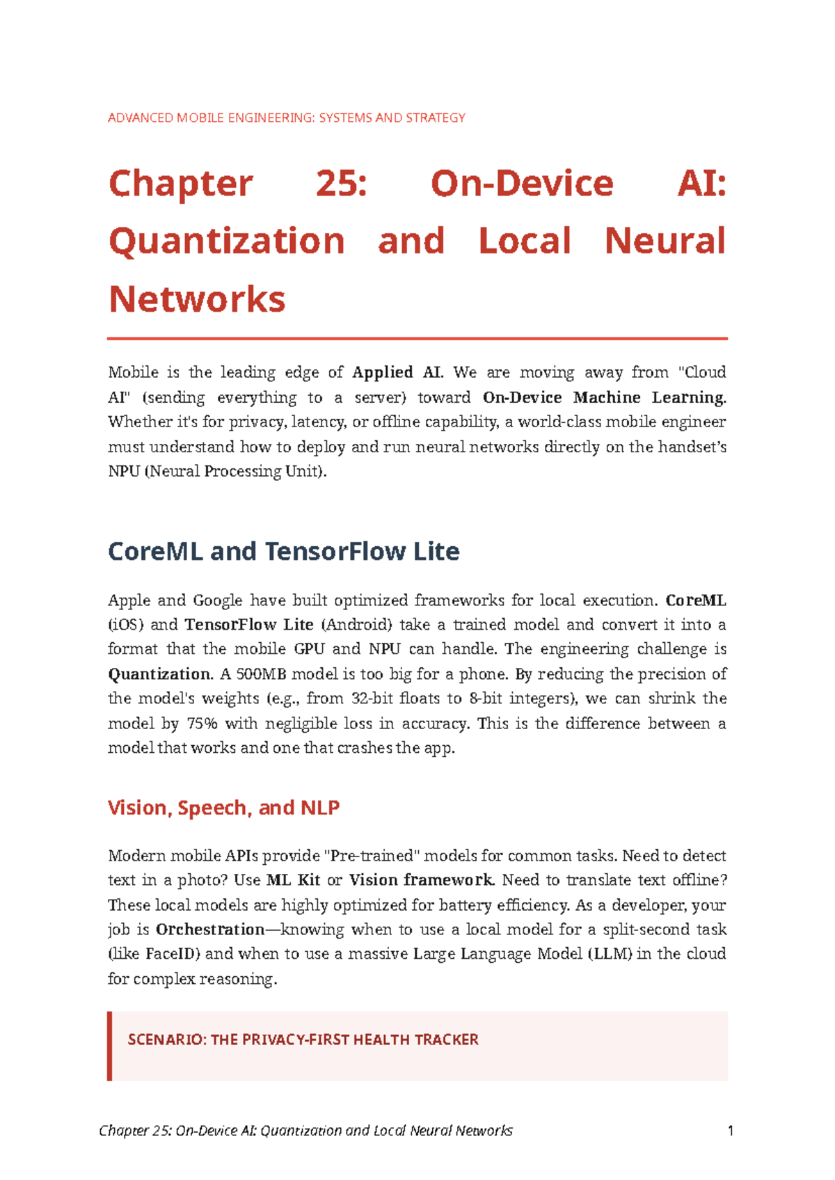 Omputer211: Chapter 25 - On-Device AI: Quantization & Local Neural ...