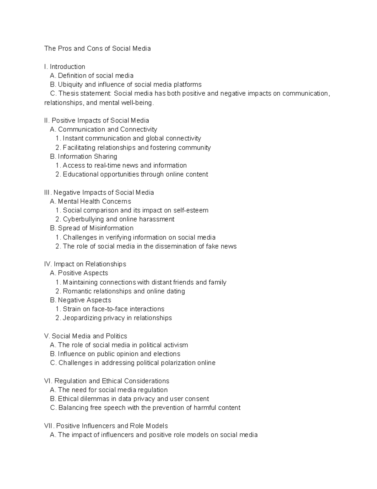 Pros and Cons of Social Media: A Comprehensive Analysis - Studocu