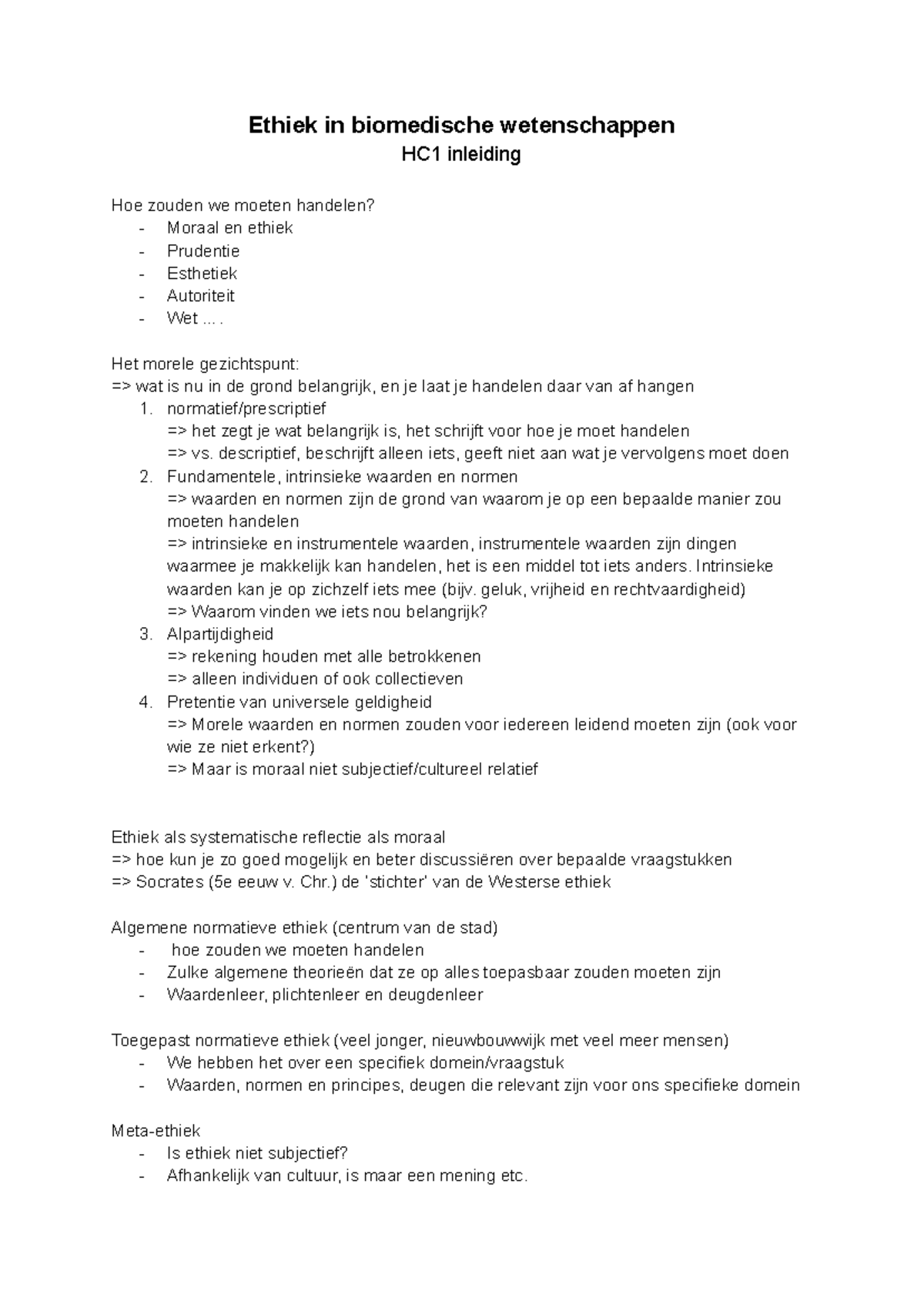 Ethiek in Biomedische Wetenschappen: Principes en Toepassingen ...