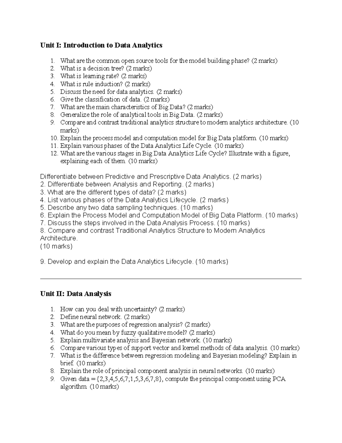 DA 101: Comprehensive Review of Data Analytics Concepts and Techniques ...
