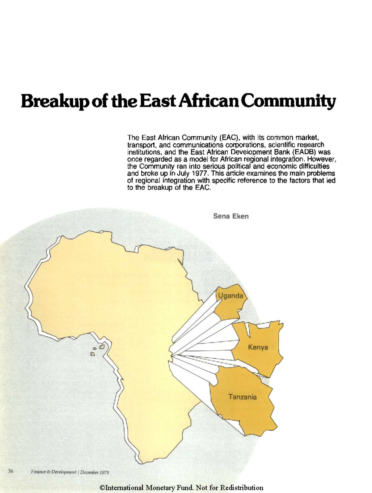The Breakup of the East African Community: An Analysis of EAC ...