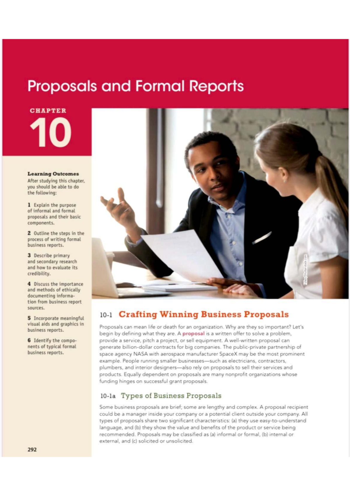 Chapter 10: Proposals and Formal Reports - Key Learning Outcomes - Studocu