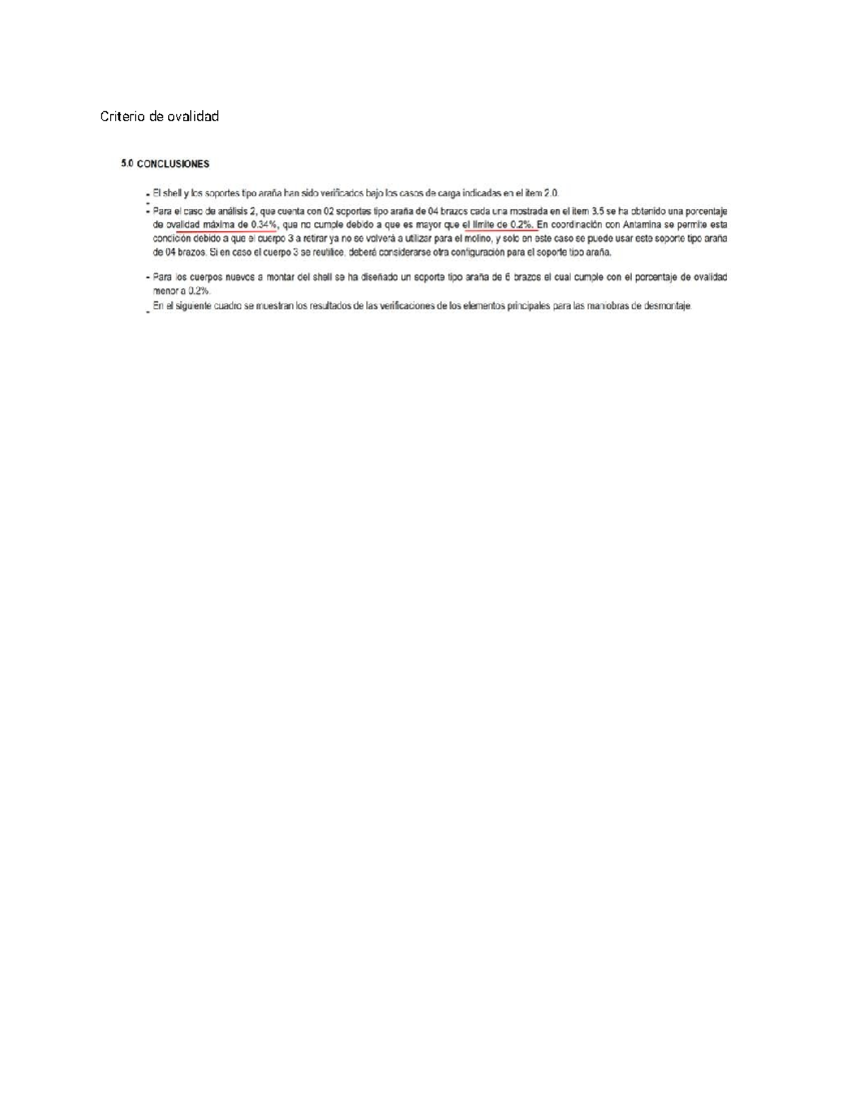 PW Criterio de Ovalidad y Soportes Tipo Arafia: Análisis y Conclusiones ...