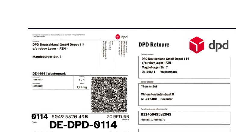 DPD Return Report: Damage Notification Guidelines - Studeersnel