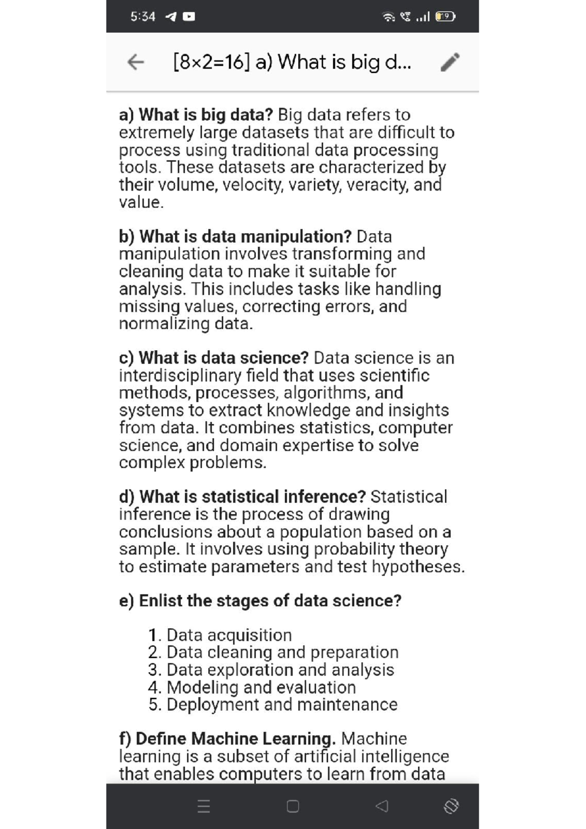Big Data Concepts and R Programming Overview (Course Code: 5:34 19 ...