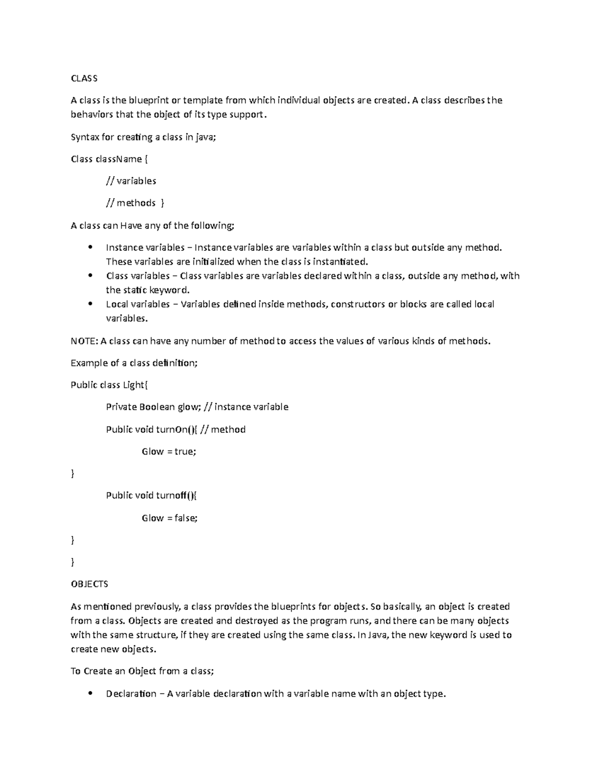 CS1102- Unit 4 Discussion Assignment - CLASS A class is the blueprint ...
