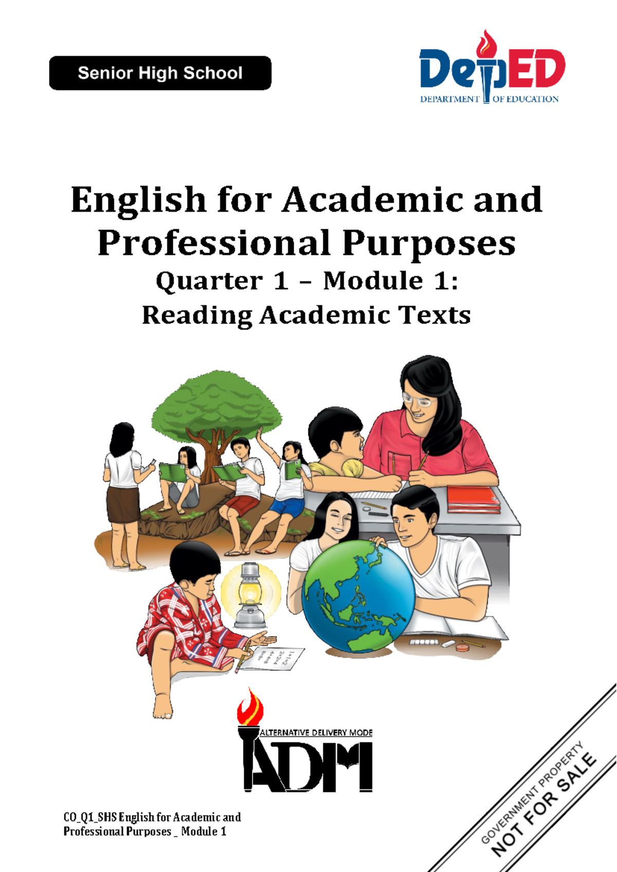 SLMQ1G11 EAPP Q1 Module 1: Reading Academic Texts Guide - Studocu