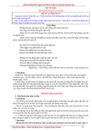 [Solved] Phn tch truyn ngn qu trng vng ca T Duy Anh tm tt ch ni dung ...