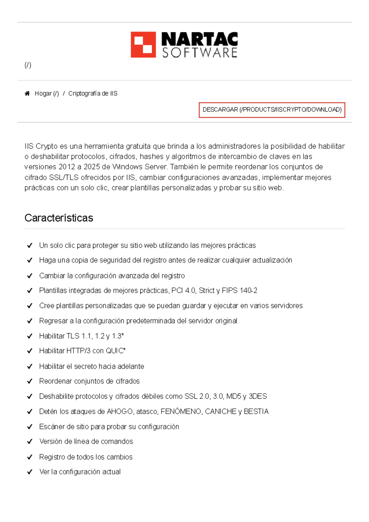 Guía sobre IIS Crypto para Criptografía en Windows Server 2012-2025 -  Studocu