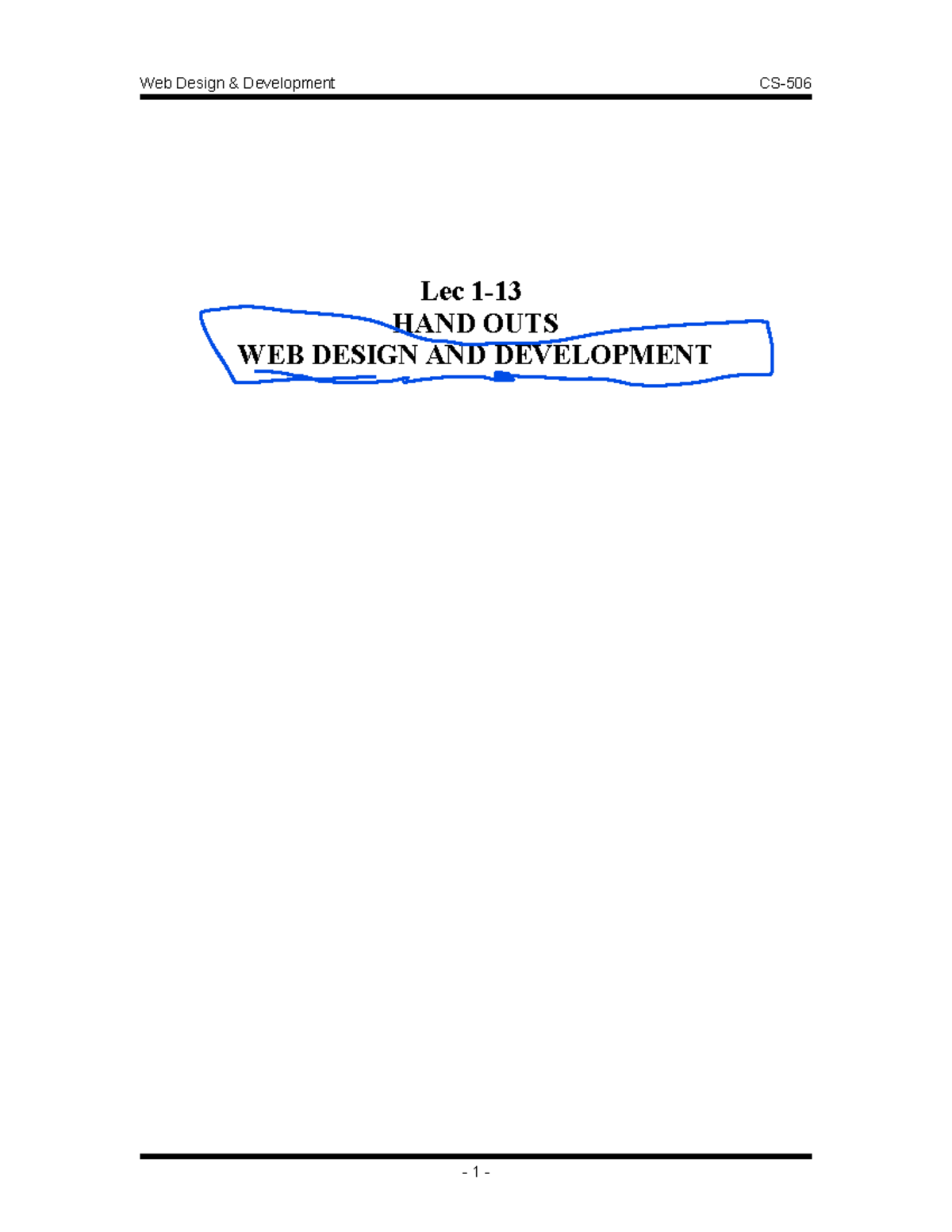 Web Design Development Lec: Java Programming Fundamentals and Libraries ...