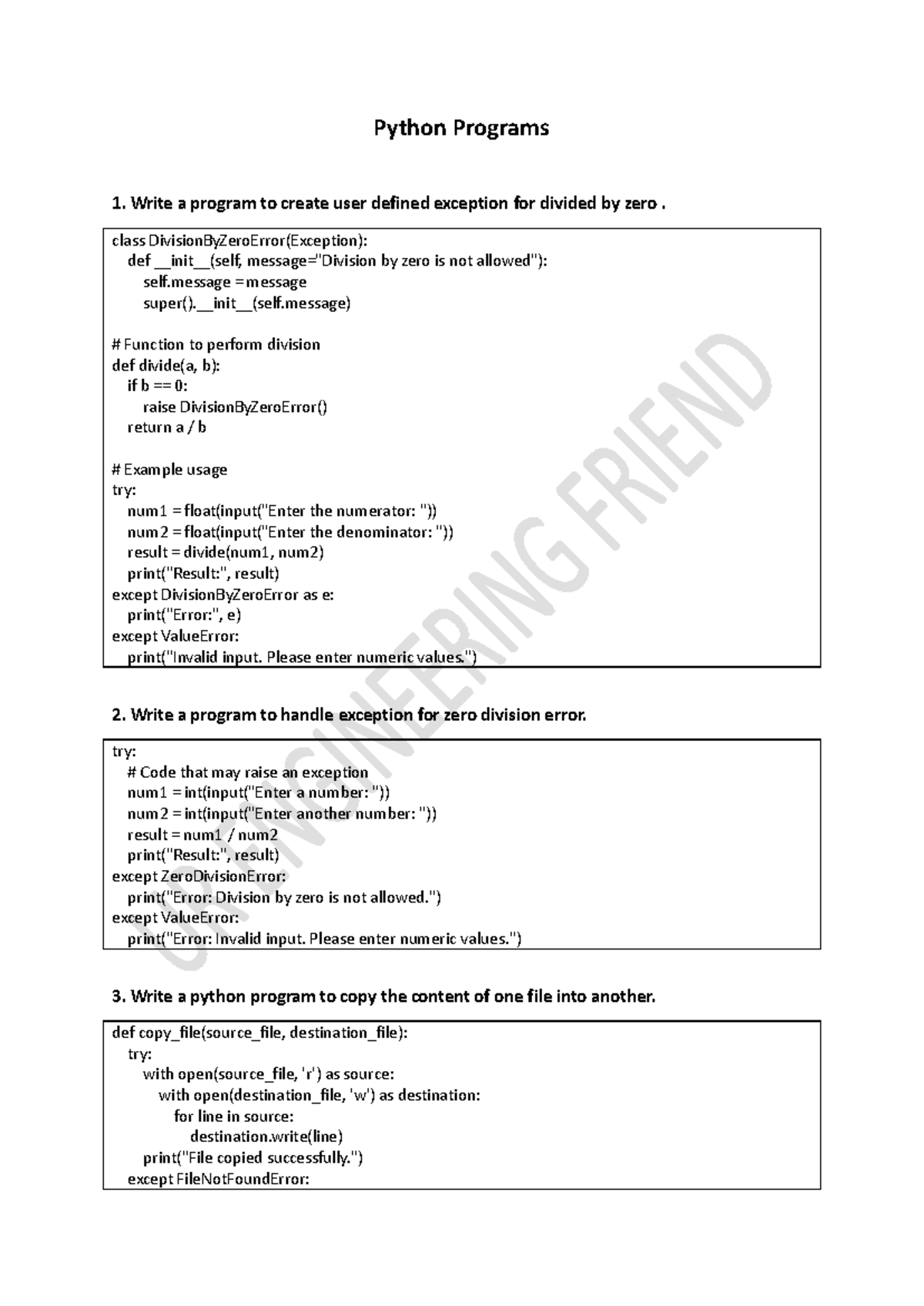 Python Programs - Practical material of - Python Programs 1. Write a ...