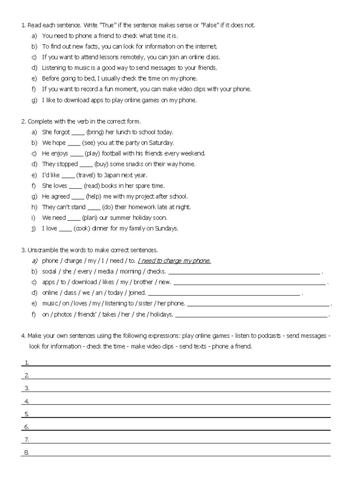 Unit 4 - Revision 2 - Practicing Language Skills and Phrasal Verbs ...