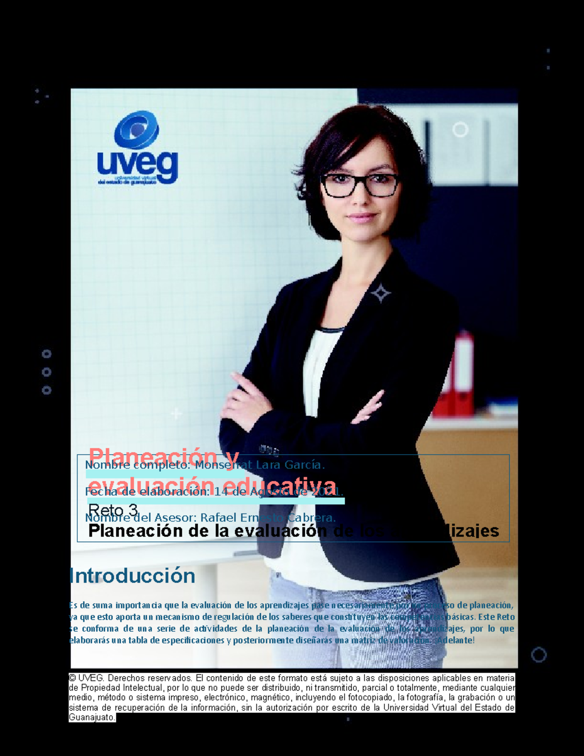 Reto 3: Planeación de la Evaluación de Aprendizajes en Módulos Educativos - Document Preview