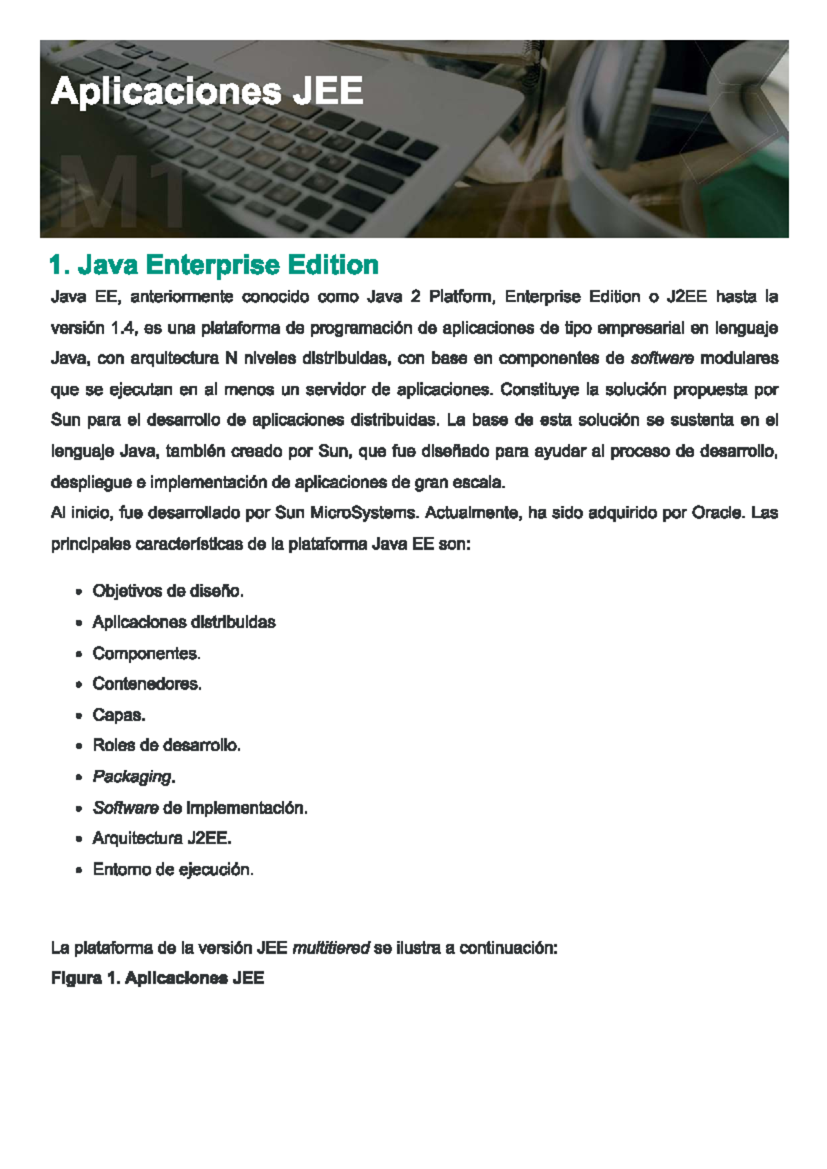 Aplicaciones JEE: Introducción a Java EE y su Arquitectura - Studocu