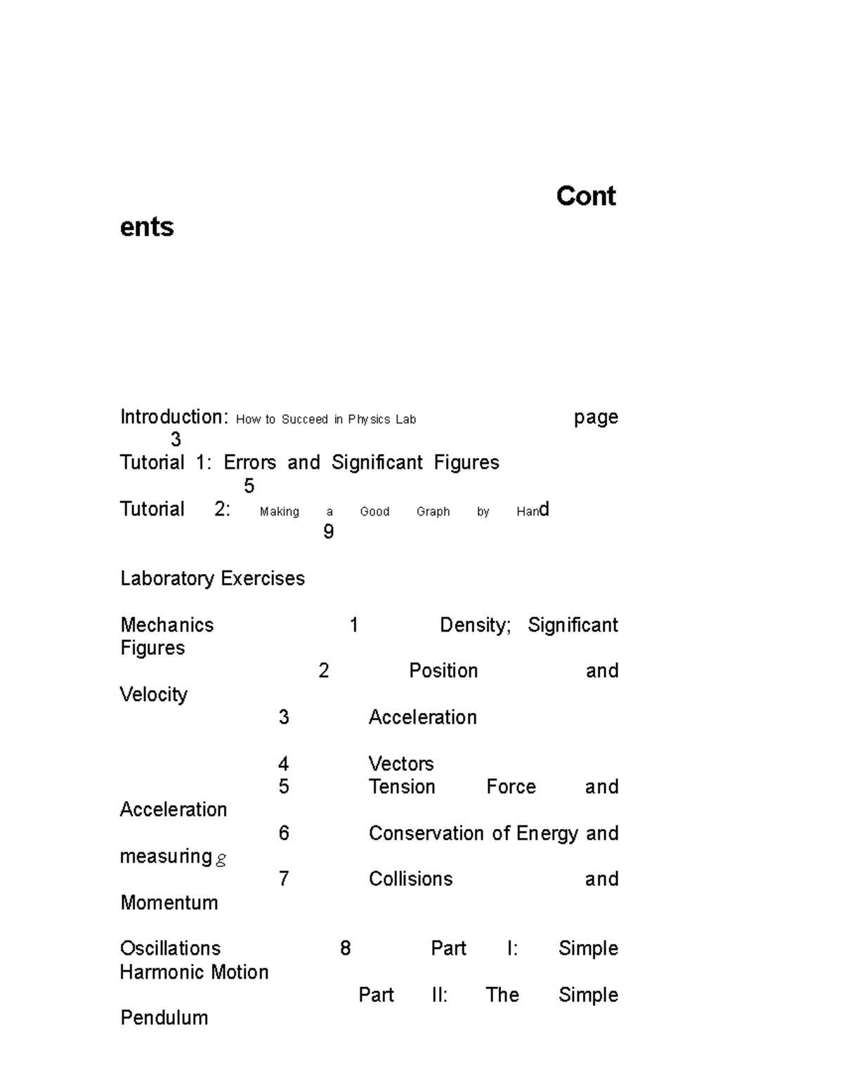 *PHYS 110 LAB - Comprehensive Guide to Lab Exercises and Tutorials ...