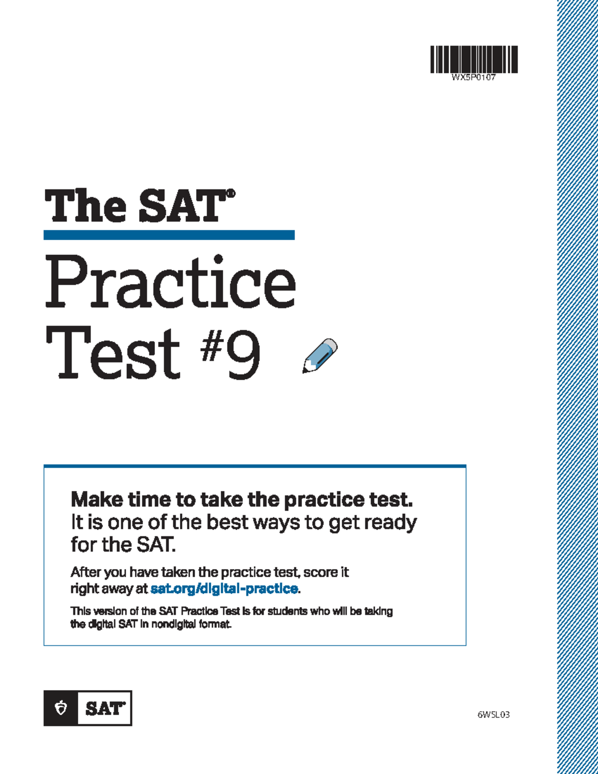 WX5P0107 SAT Practice Test 9: Digital Format Reading & Writing Module ...
