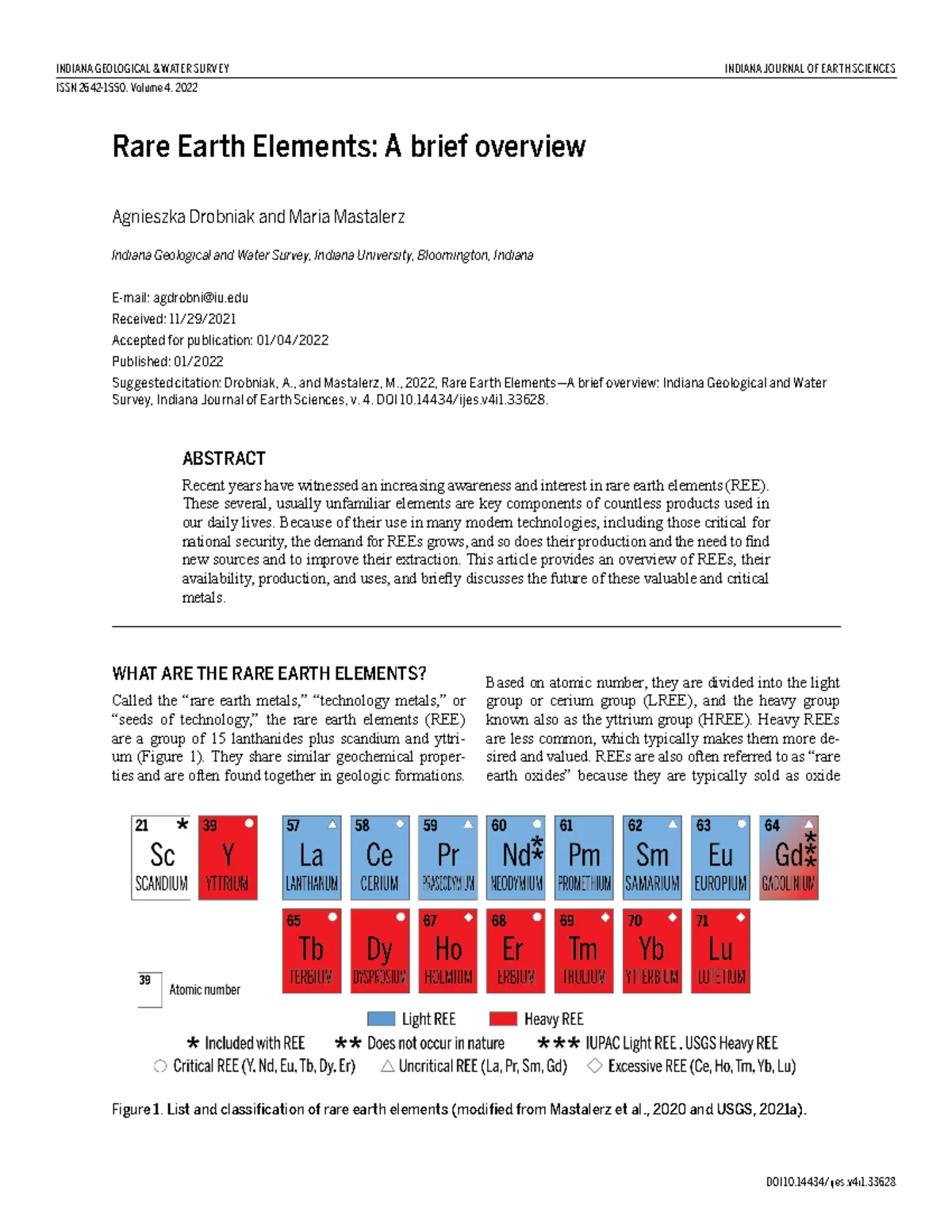 REE-1 - Rare earth elements and uses - A brief overview including uses ...
