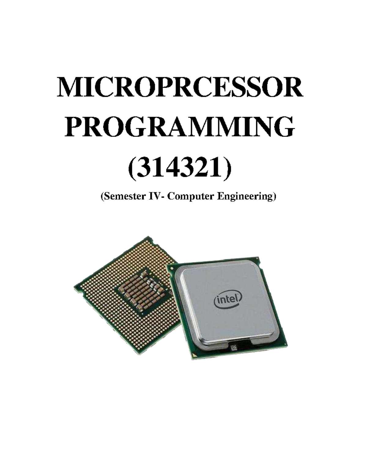 MIC-314321 Microprocessor Programming Notes: Q&A by Chapter - Studocu