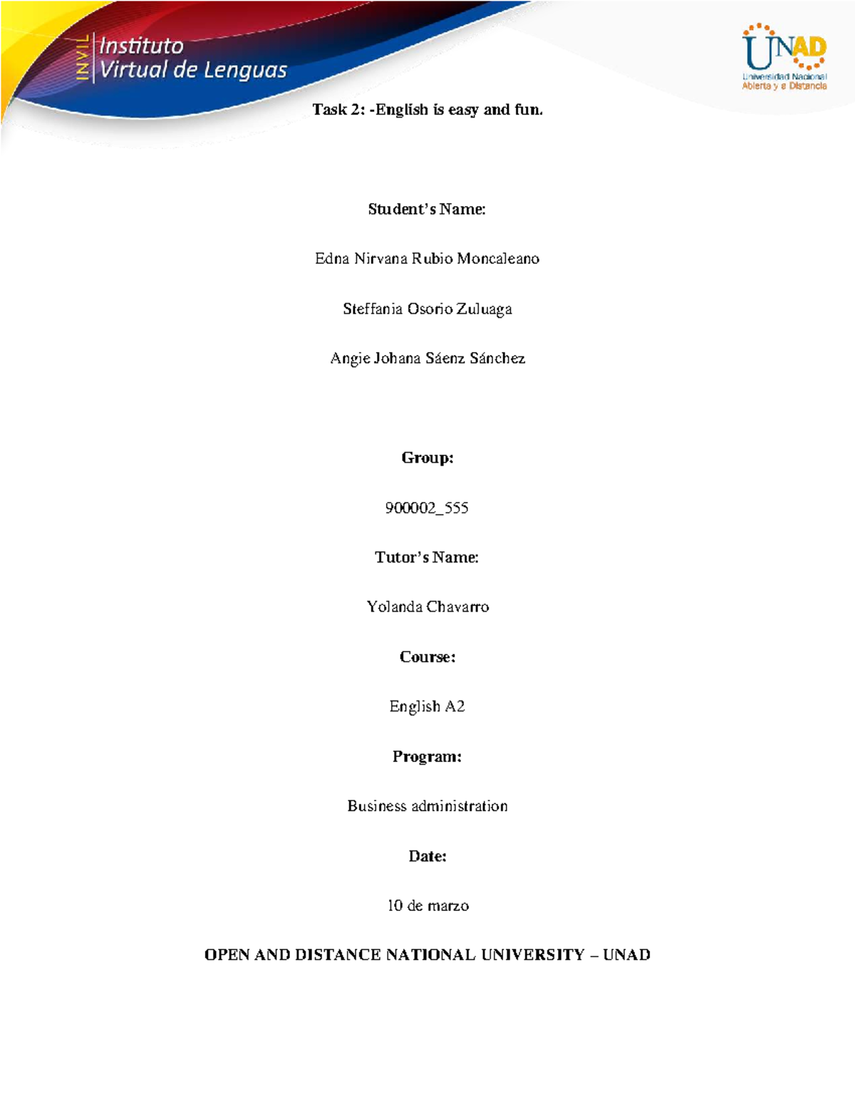 Task 2: English A2 Reflections on Learning and Activities - Studocu