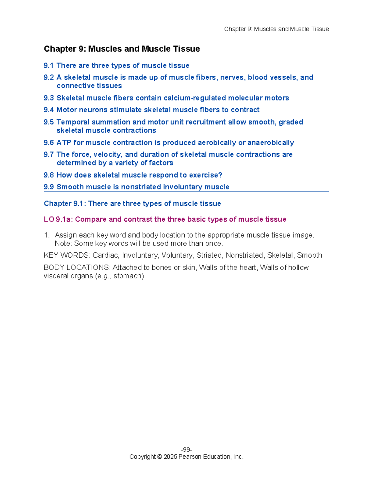 A&P 1 Chapter 9: Muscles and Muscle Tissue Guided Reading Notes - Studocu