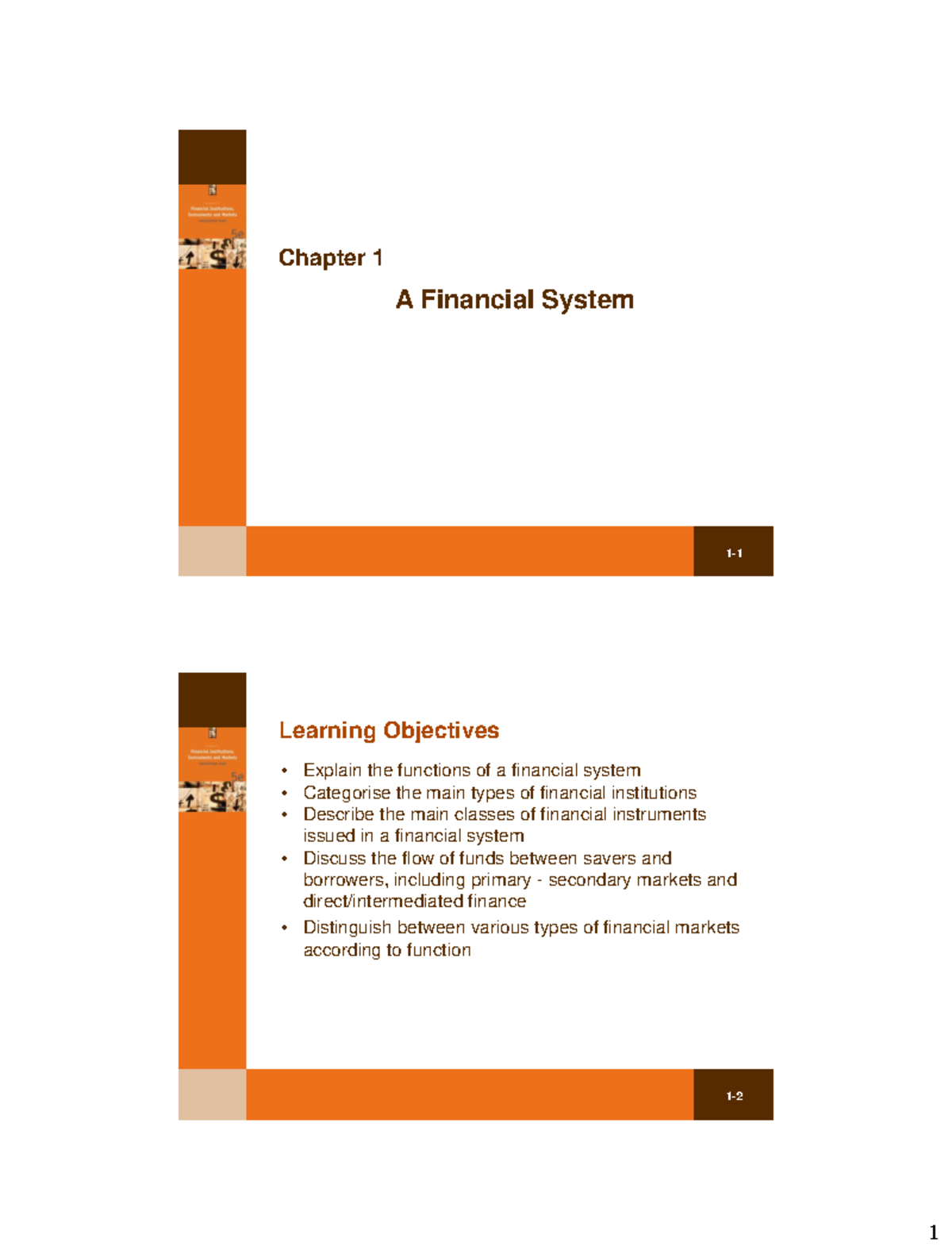 Ch01 - Financial System Overview & Key Concepts - Studocu