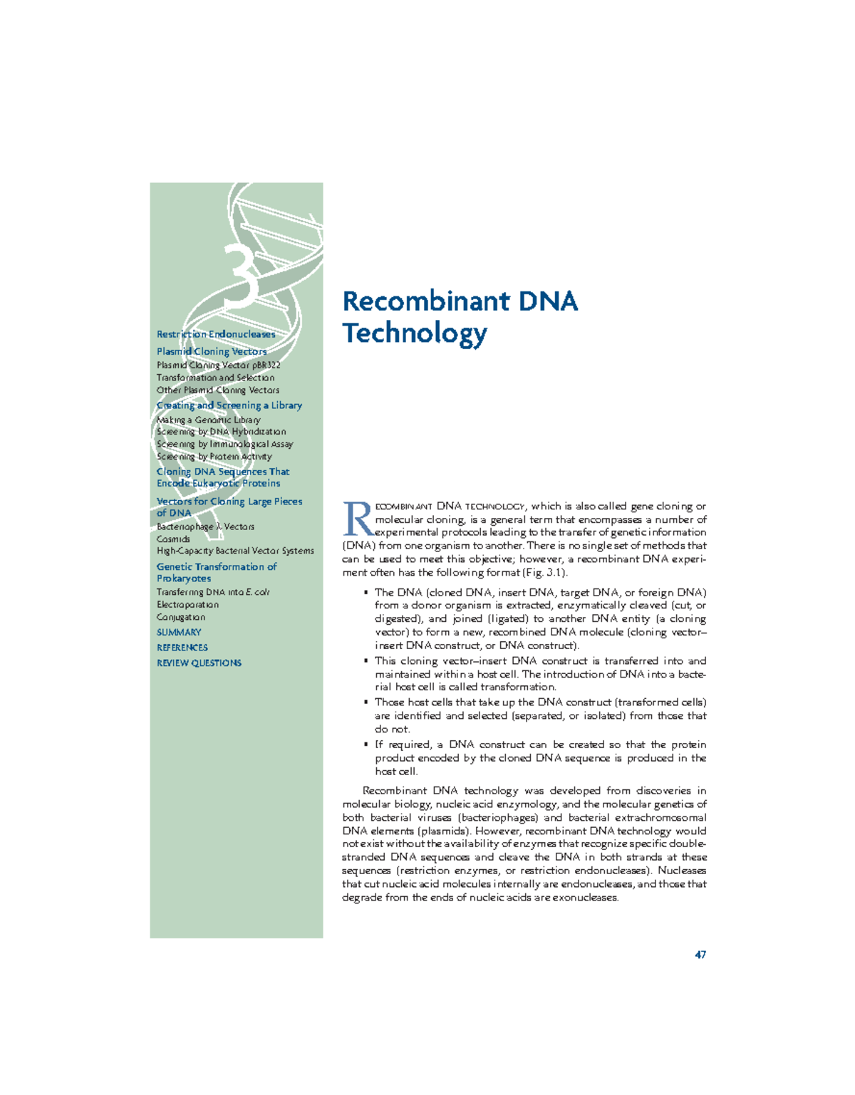 Recombinant DNA Technology: Key Concepts and Techniques - Studocu