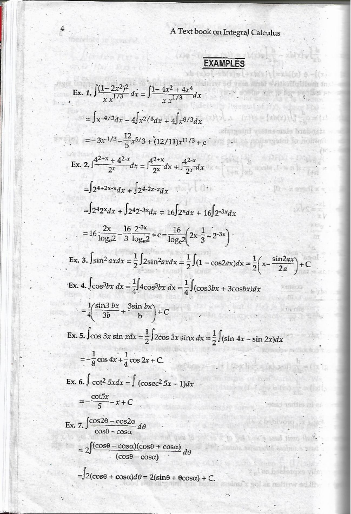 Integral Calculus Textbook Exercises for Math Exam 1Babu - Studocu