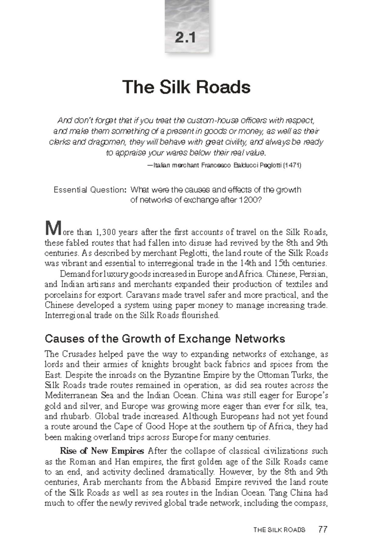 AP World History: Economic and Cultural Exchanges (1200-1450) - The ...