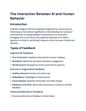 Understanding Augmented Feedback: Types, Functions, and Strategies ...