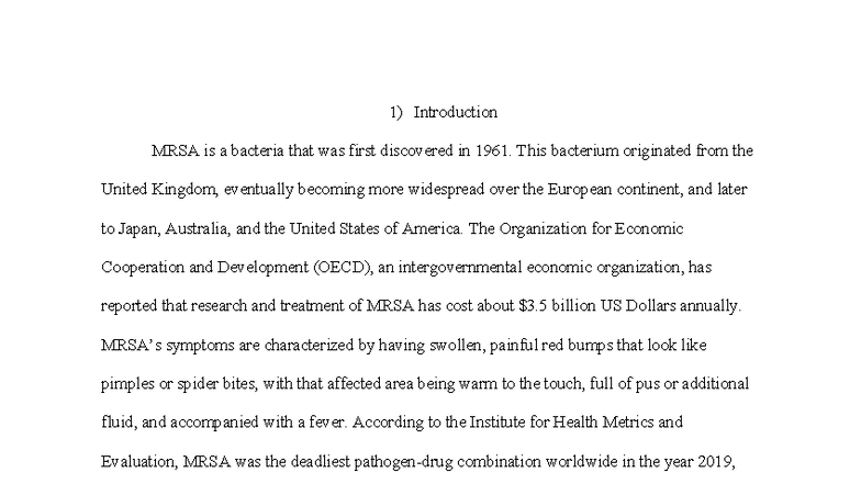 MRSA Research Paper: Understanding Its Impact and Treatment Challenges ...