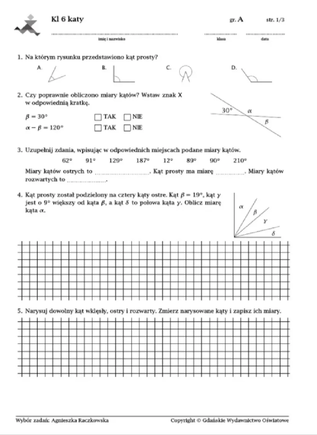 Matematyka Z Kluczem Klasa 5 Sprawdzian Koncowy www.studocu.com