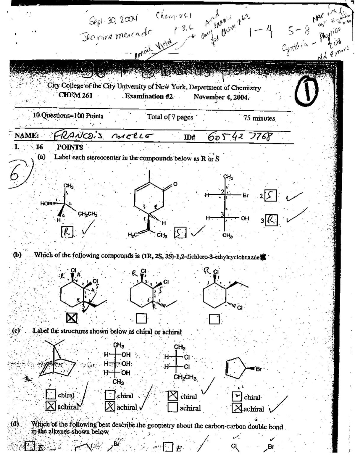 Organic Chemistry Exam 2 Notes - Fall 2023 - Studocu
