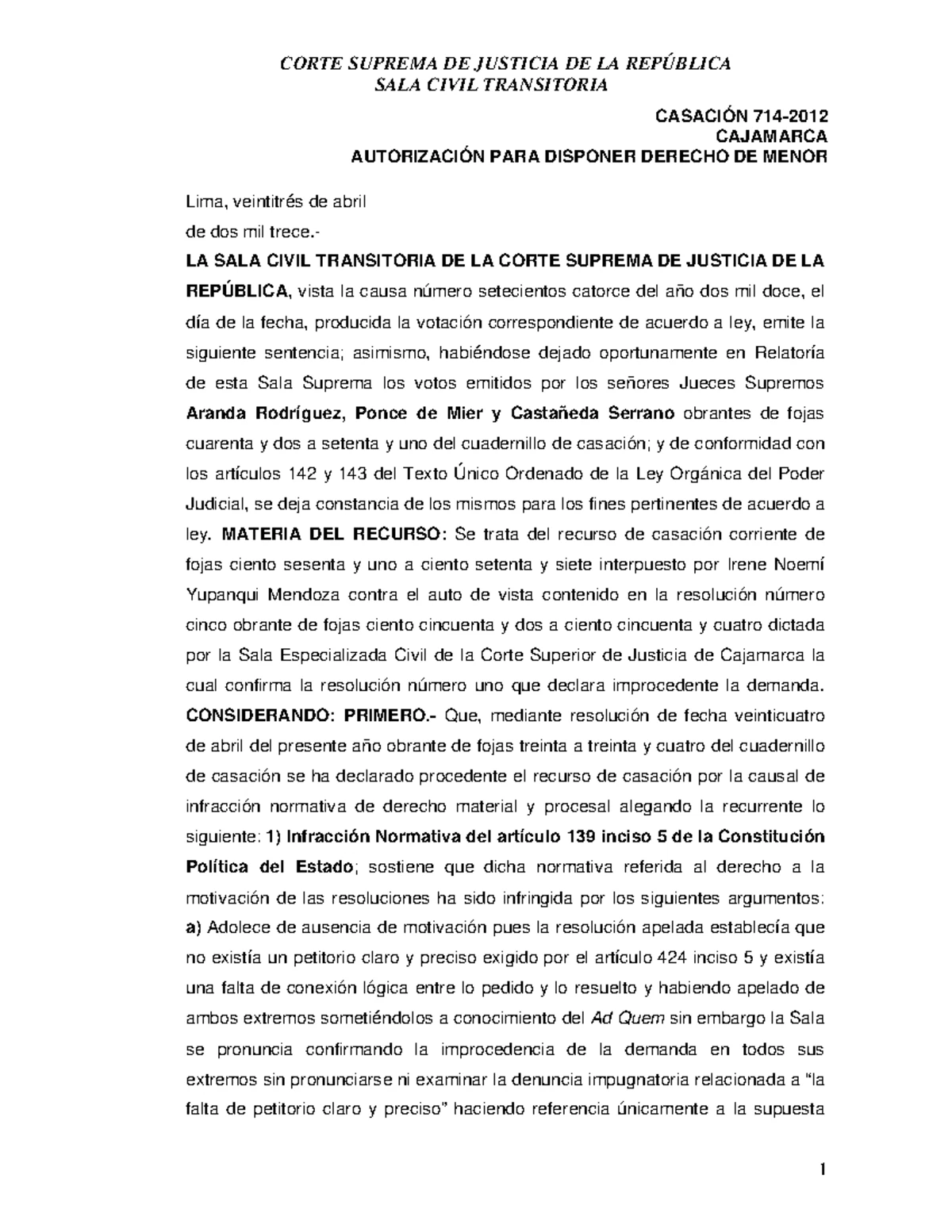 Ejemplos de Hecho Jurídico y Acto Jurídico en Derecho Peruano - Studocu