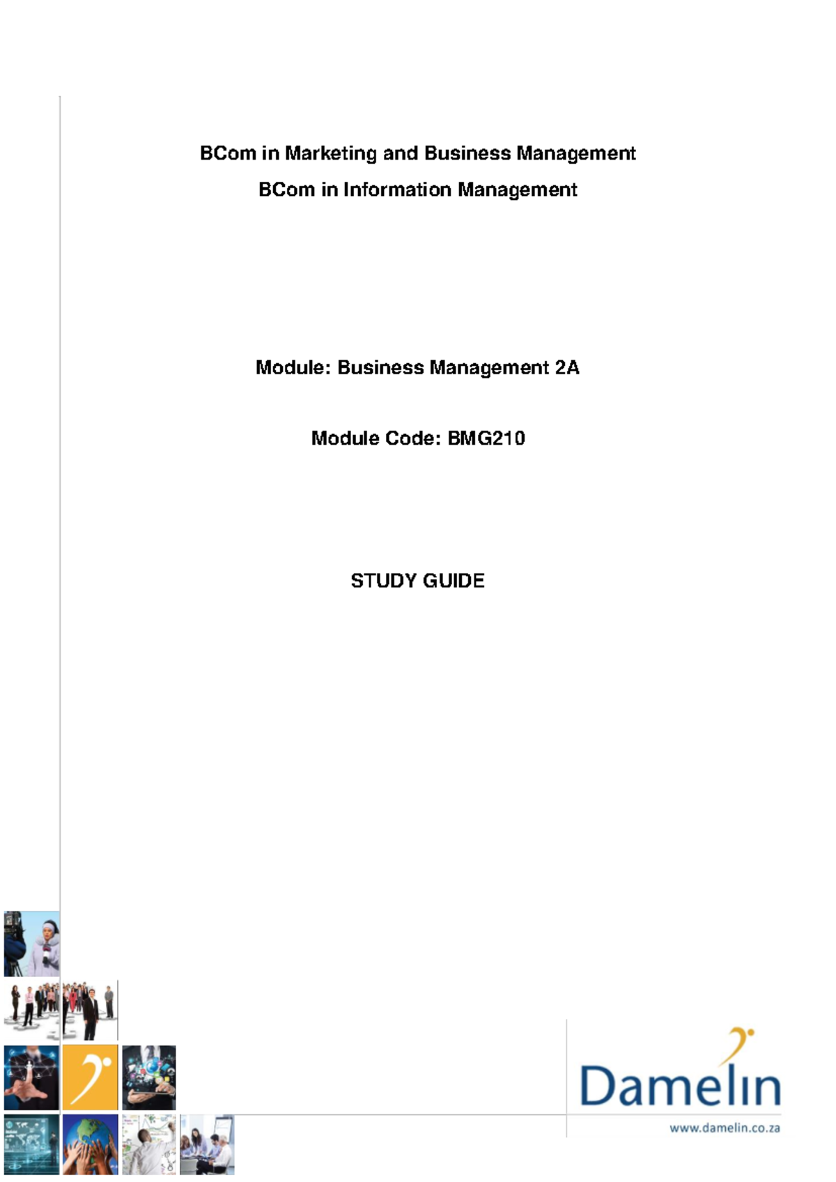 Business Management 2A - Comprehensive Study Guide for Entrepreneurs ...