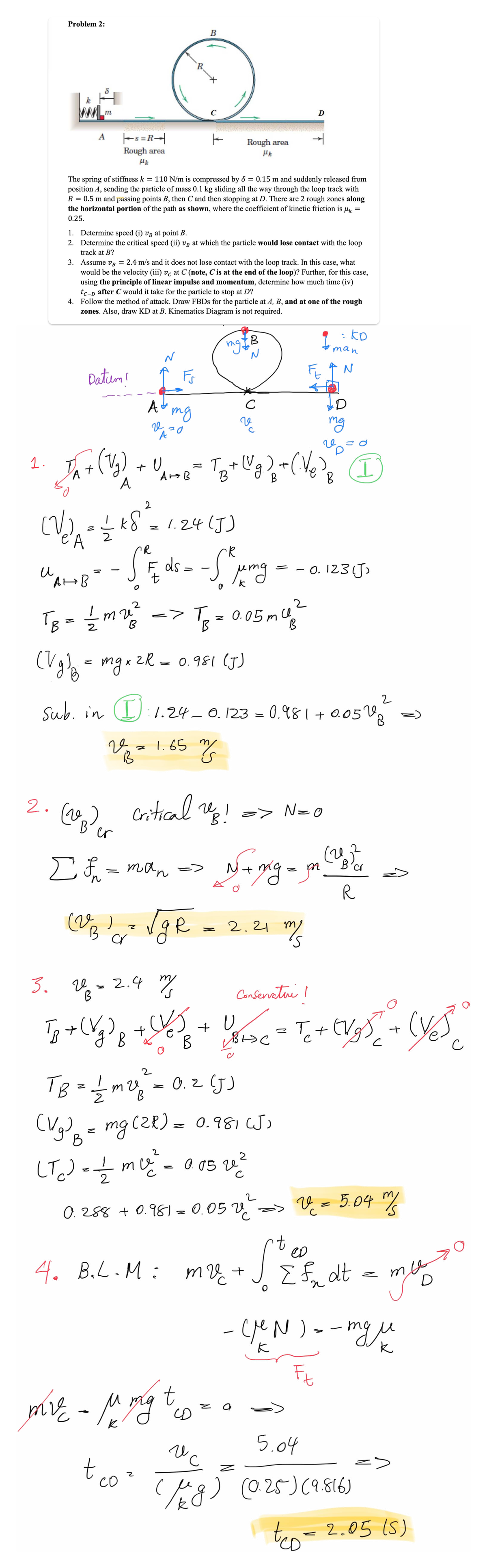 Midterm Practice: Problem Solving in Mechanics (Course Code: MATH101 ...