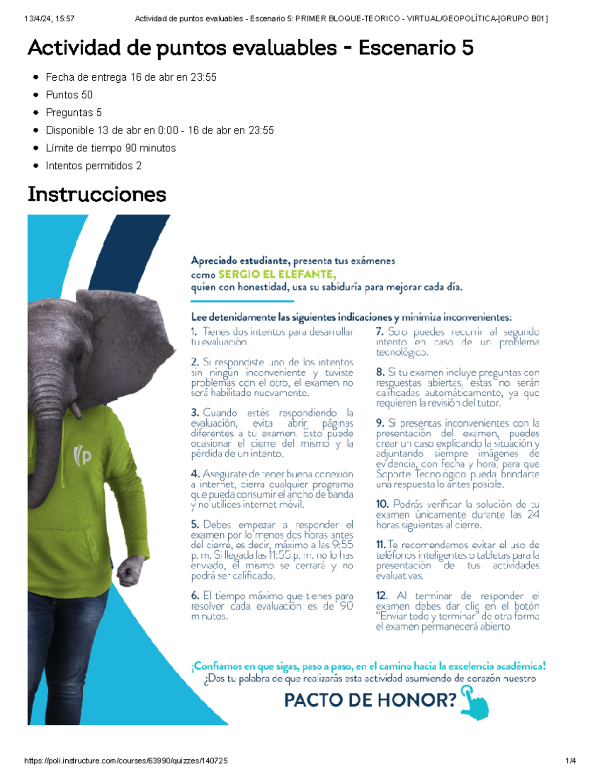 Evaluación Escenario 5 - Geopolítica - Virtual - Grupo B01 - Studocu