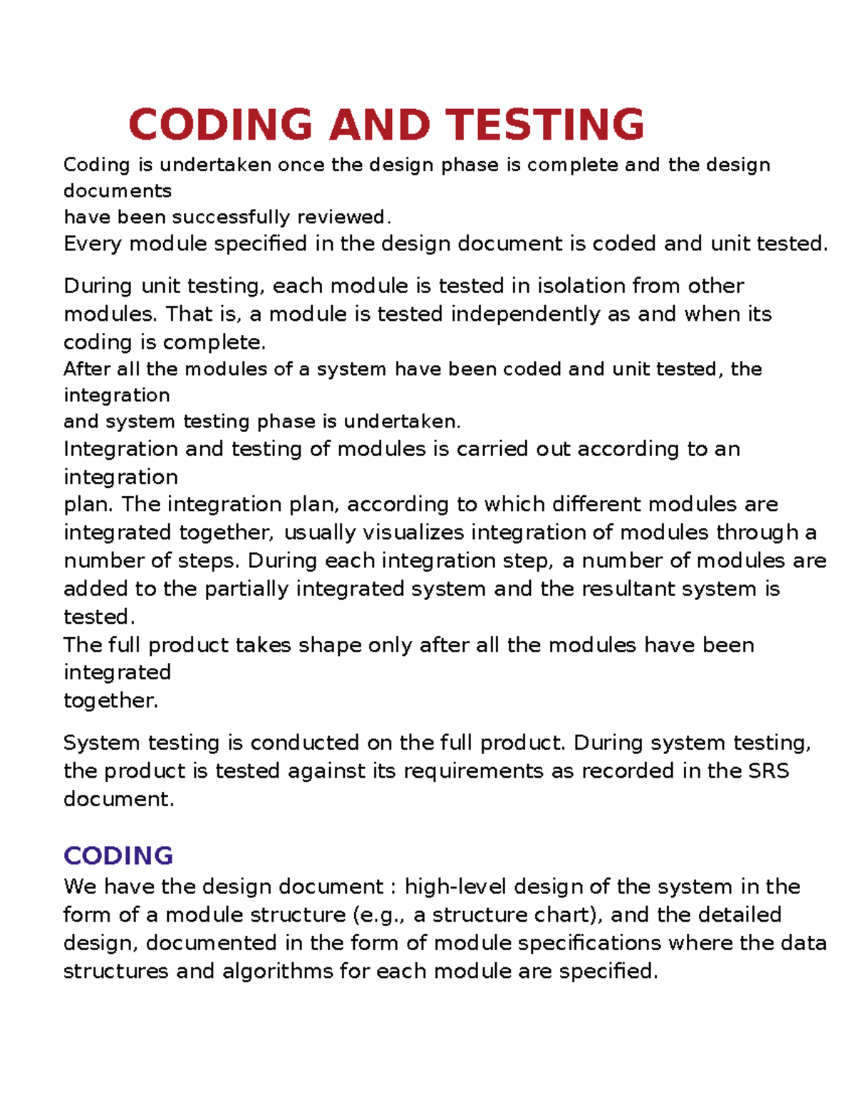 CS101: Coding and Testing Overview - Best Practices and Guidelines ...