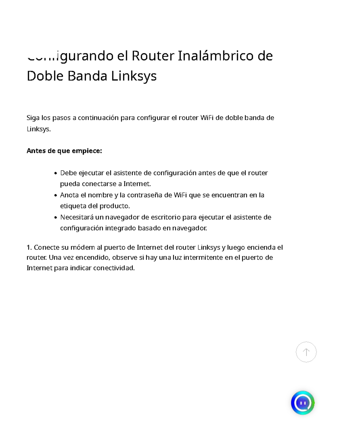 Guía de Configuración del Router Inalámbrico Linksys E5350 - Studocu