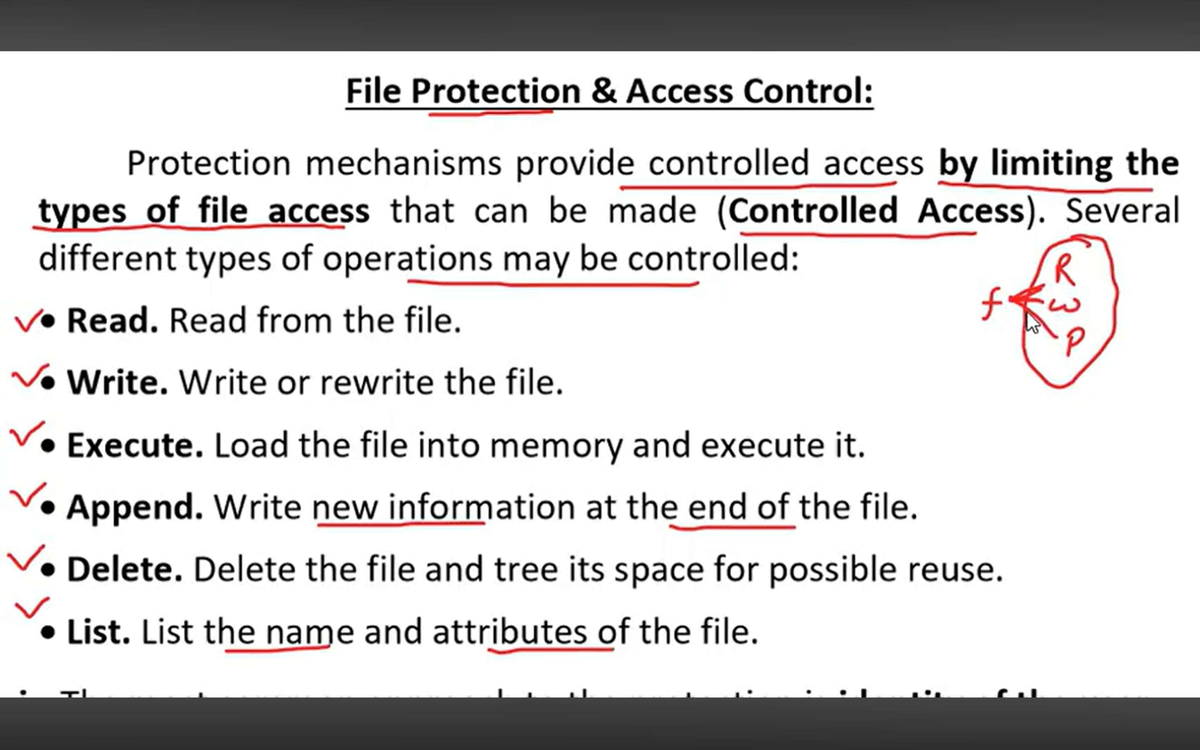File Protection Access Control: Mechanisms & User Classifications - Studocu
