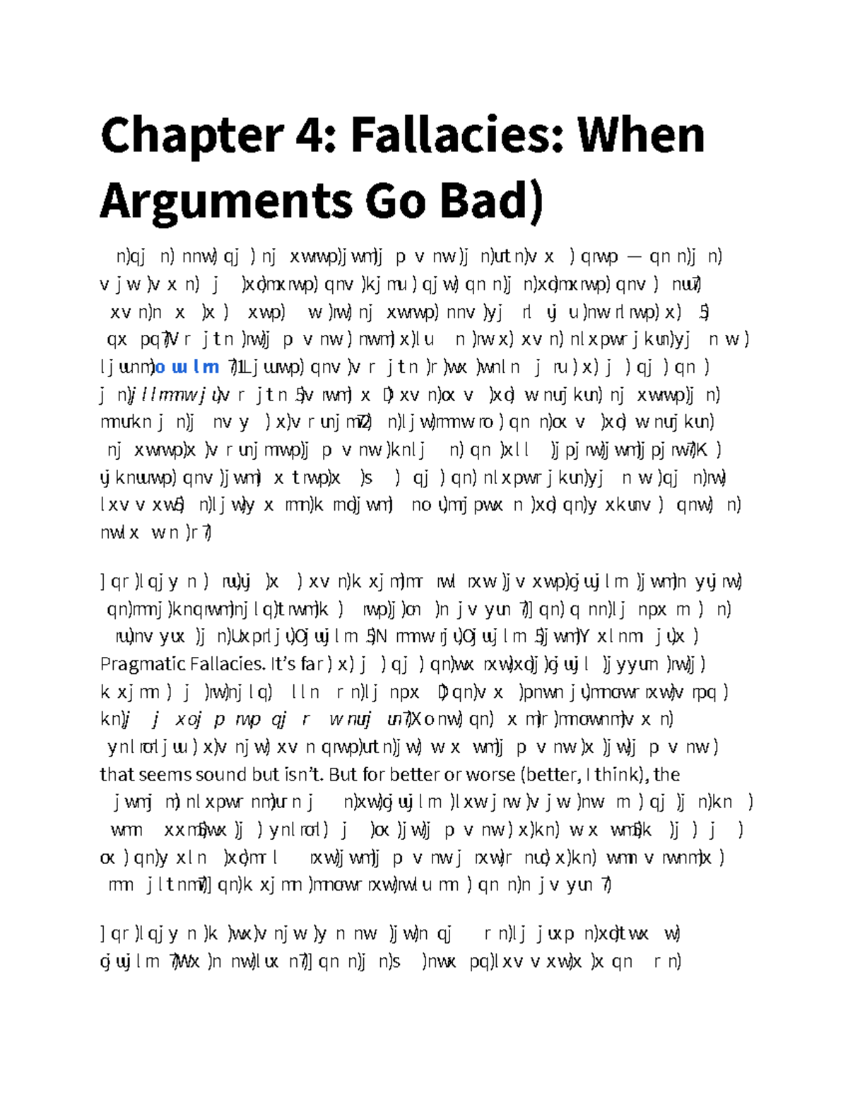 Chapter 4: Understanding Fallacies in PHIL 210 - Missteps in Reasoning ...