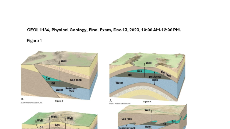 GEOL 1134, Physical Geology, Final Exam Review Q&A, Dec 2023 - Studocu