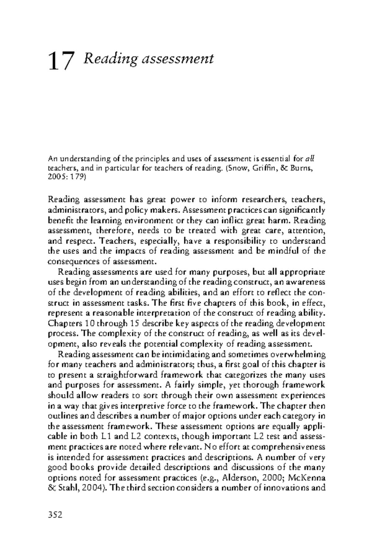 Reading Assessment in L2 Contexts: Principles and Practices (Ch17 ...