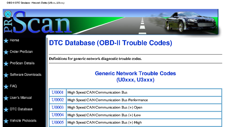 DTC Database: Comprehensive Guide to Network Trouble Codes - Studocu