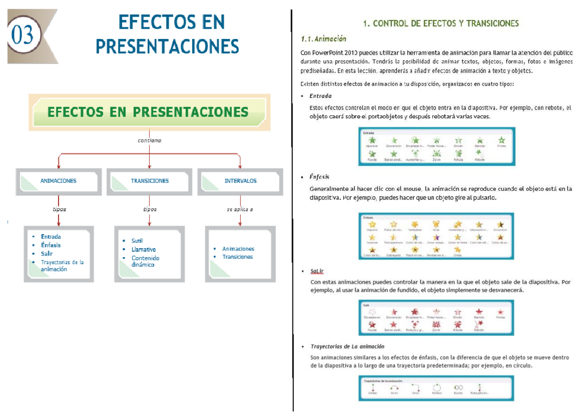 Sesión 3: Efectos de Animaciones y Transiciones en PowerPoint - Studocu