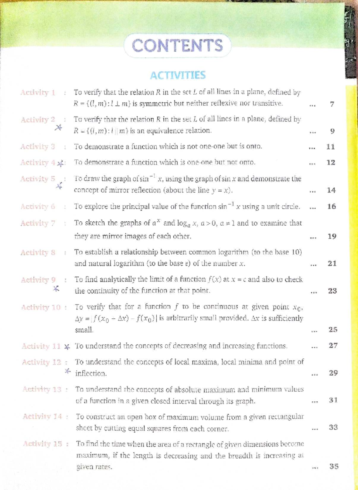 MATH 101: Activities on Functions, Relations, and Graphs - Studocu